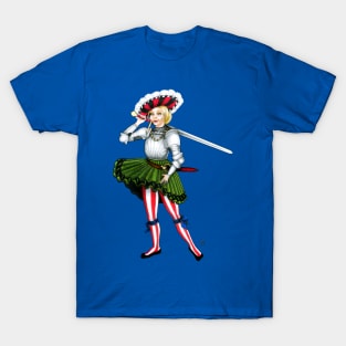 Landsknecht Frau Pin Up Girl T-Shirt